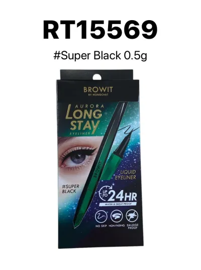 Browit Aurora Long Stay Eyeliner 0.5g #Super Black