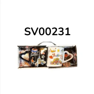 Thailand Souvenir Twin Mug Set