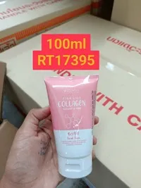 SCENTIO Pink Collagen & Firm Facial Foam 100ml.