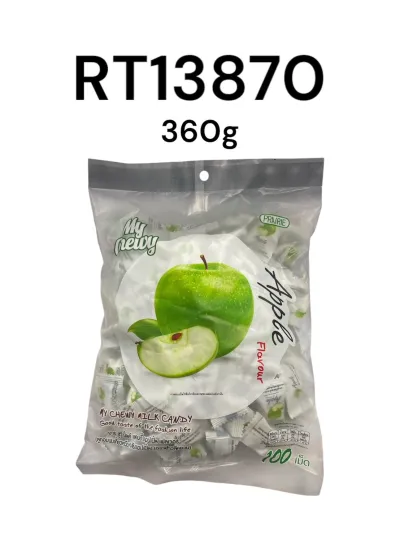 (D) MY CHEWY Milk Candy Apple Flavour 360g.