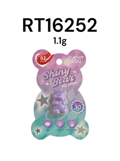 CATHY DOLL Shiny Bear Lip Moist 1.1g.#02 Redlipop