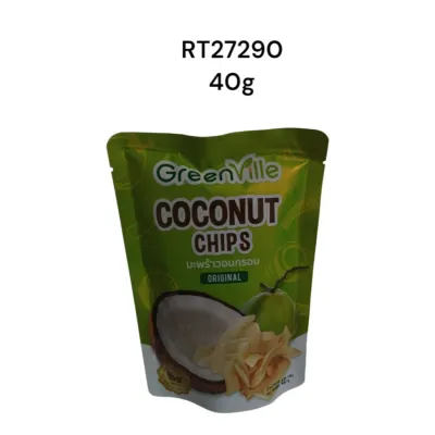 Green Ville Coconut Chips Original 40g.