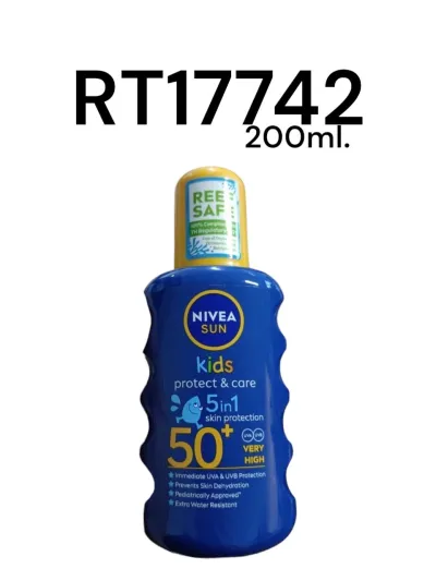 NIVEA SUN Kids Protect & Care 5IN1 SPF50+ Spray 200ml.