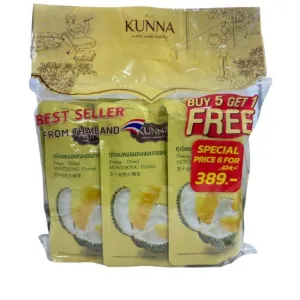KUNNA Freeze Dried Monthong Durian 16g. (5Free1)