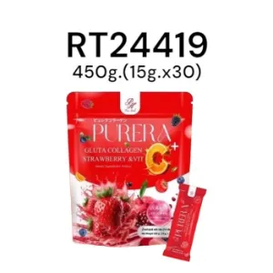 PURERA Gluta Collagen Strawberry & Vit C 15g.x30