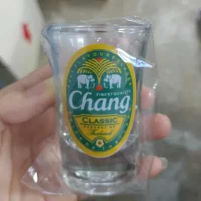 THAILAND Painted Elephant Shot Glass
