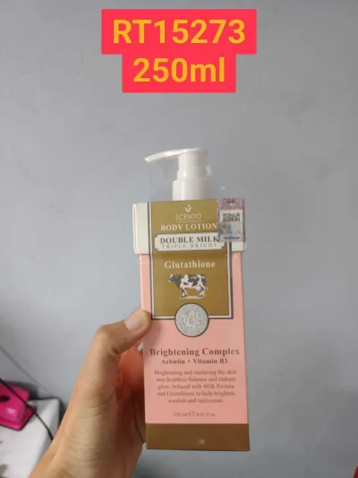 SCENTIO DOUBLE MILK Triple Bright Body Lotion 250ml.