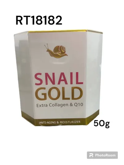 Royal Thai Herb Snail GolD Collagen Q10 50g. (8เหลี่ยม)