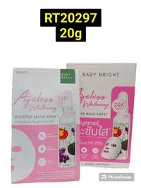 BABY BRIGHT Ageless Whitening Booster Mask Sheet 20g.