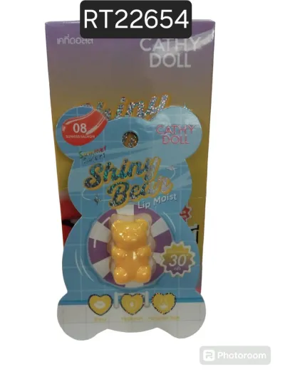 CATHY DOLL Shiny Bear Lip Moist 1.1g #08 Sunkiss Salmon