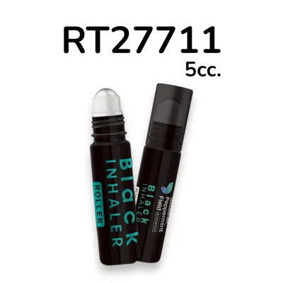 PEPPERMINT FIELD Black Inhaler Metal Roller 5cc.