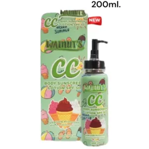 Walnut's CC Green Body Sunscreen Lotion SPF50 200ml.