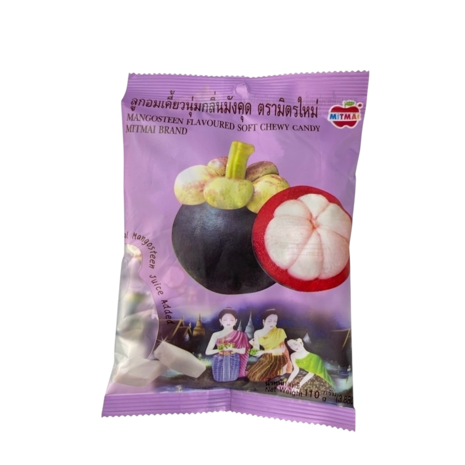 MITMAI ลูกอมเคี้ยวนุ่มกลิ่นมังคุด 110กรัม