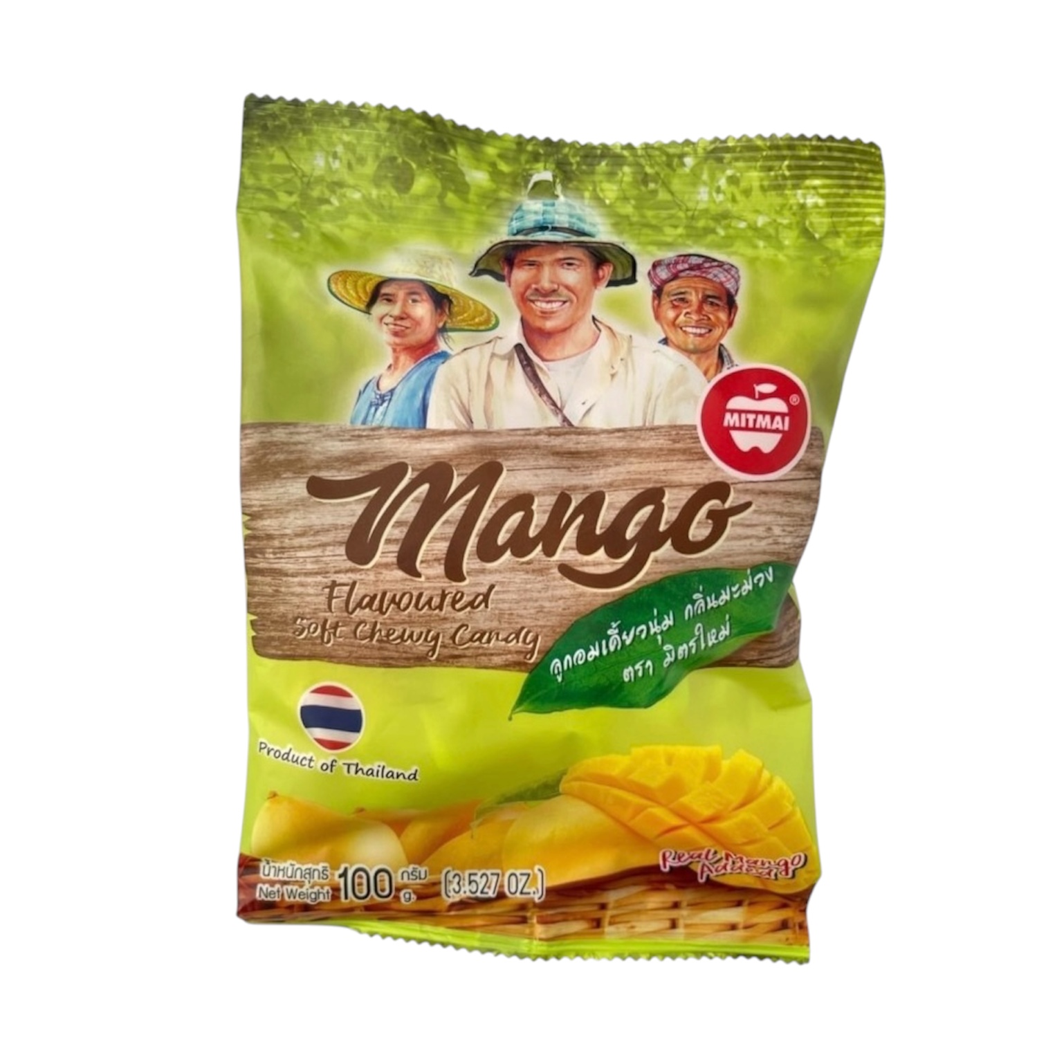 MITMAI Chao Suan  Mango Soft Chewy Candy 100g.
