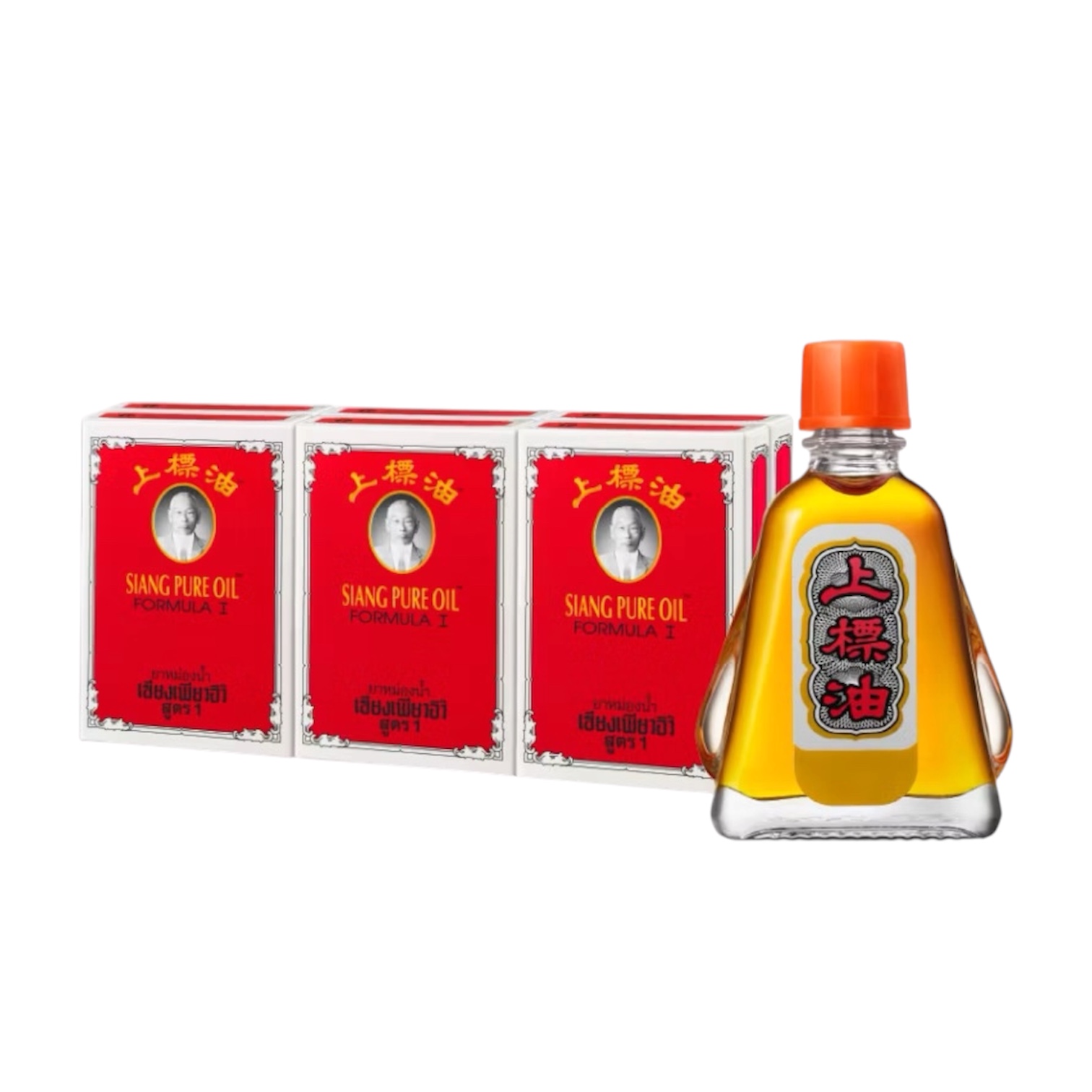 เซียงเพียวอิ๊ว ยาหม่องน้ำ (กล่องแดง) สูตร1 7cc.