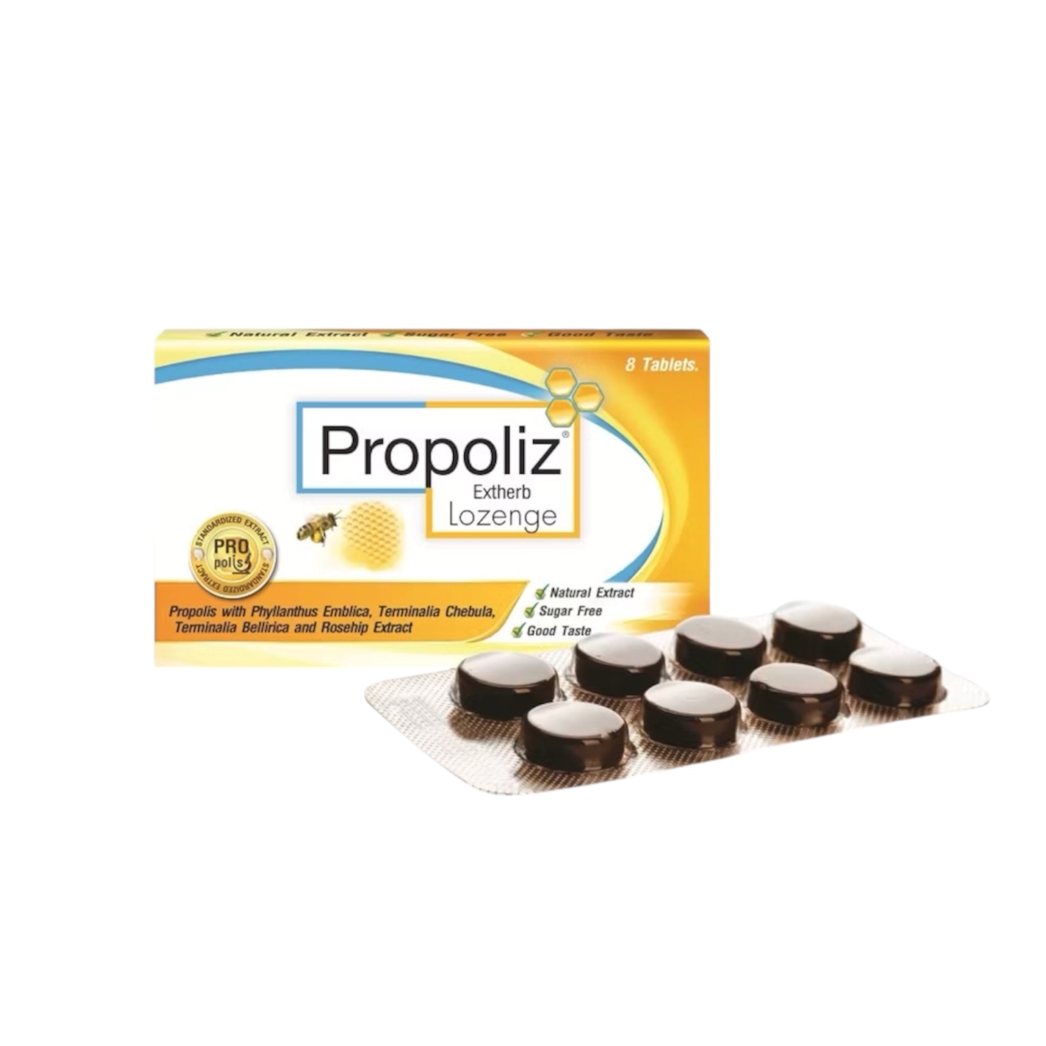 Propoliz Extherb Lozenge 8s (orange)