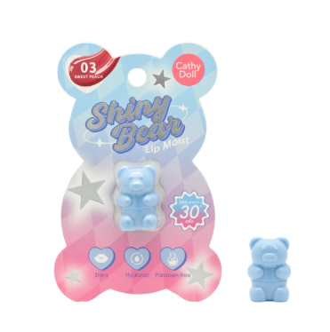 CATHY DOLL Shiny Bear Lip Moist 1.1g.#03 Sweet Peach