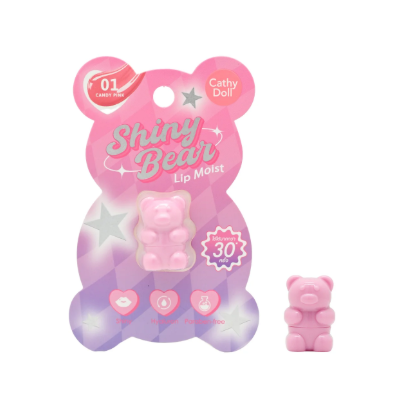 CATHY DOLL Shiny Bear Lip Moist 1.1g #01 Candy Pink