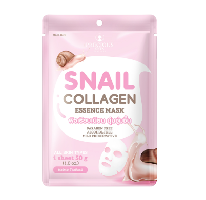 PRECIOUS SKIN Snail Collagen Essence Mask 30g.