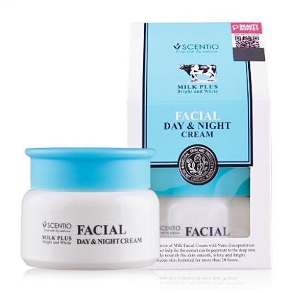 SCENTIO Milk Plus Facial Day & Night Cream 50ml.
