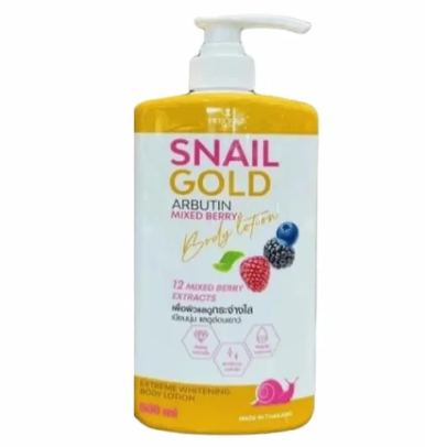 PRECIOUS SKIN Snail Gold Arbutin Mix Berry Lotion 500ml.