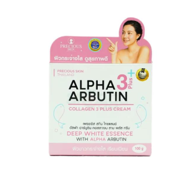 PRECIOUS Skin Alpha3+ Arbutin Collagen 3Plus Cream 100g.