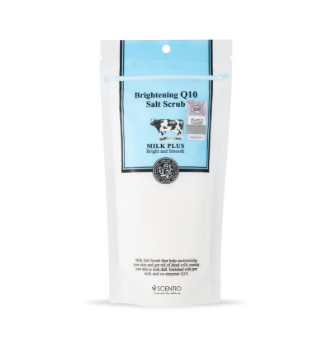 SCENTIO Milk Plus Brightening Q10 Salt Scrub 300g.