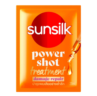 SUNSILK power shot treatment damage repair 20ml. #ส้ม