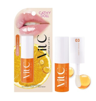 Cathy Doll Vit C Plumping Lip Oil 2.4g #03 Sweetie Orange