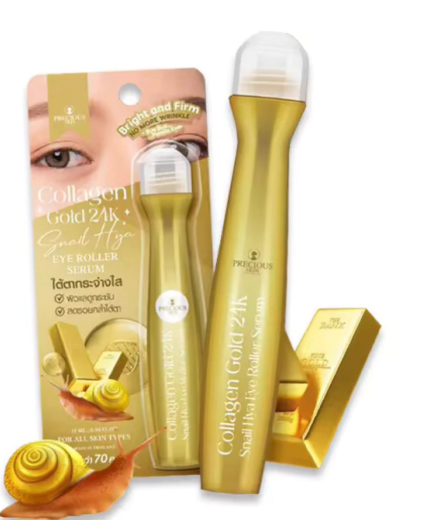 PRECIOUS SKIN Collagen Gold 24K Eye Roller Serum 15ml.